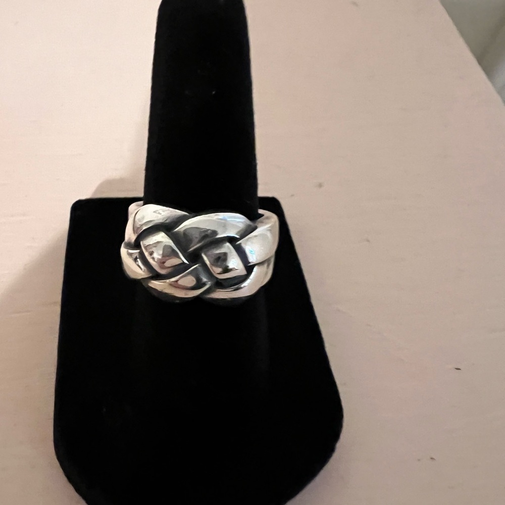 James Avery Silver Woven Ring